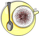 A cup of cappuccino