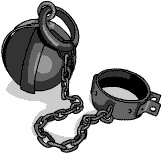 A ball and chain.