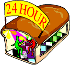 A 24 hour diner in the shape of a loaf