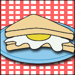 An egg sandwich
