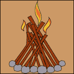 A tepee fire