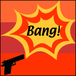 A comedy gun going 'bang!'.