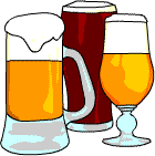 Three glasses of beer