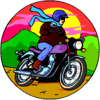Man riding a motorbike