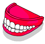 A set of teeth chattering