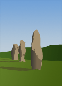 The Avebury Neolithic Monument in Wiltshire.