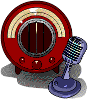 An old style radio and microphone