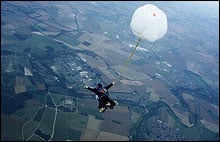 Skydiving, twice – tandem only I’m afraid