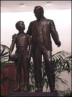 Statue in the rotunda of Founders Hall in the heart of the Milton Hershey School