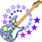 A starry electric guitar