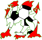 A Welsh dragon football 