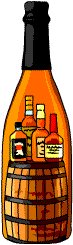 Bottles of bourbon and whisky.