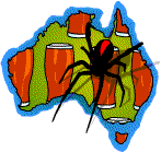 A map of Oz, some beer and a redback spider.