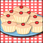 A plate of fairy cakes