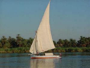 A felucca - the traditional boat of the Nile