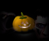 A scary pumpkin