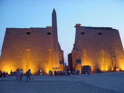 Luxor at dusk