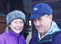 Marie Christine and John Ridgway, February 2003, at Ardmore