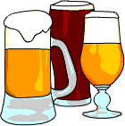 Three glassses of beer