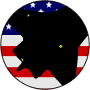 space shuttle hole in US flag