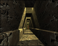 a spooky underground tunnel