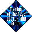 A membership badge for the Doctor Who group.