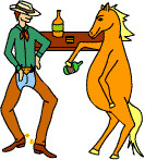 Have you ever seen a horse drinking alcohol? Where's P.E.T.A. when you need them?!?!