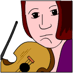 A violin player