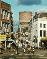Downtown Utrecht showing the Water Tower
