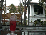 <br/>
A Singapore Sling in the Raffles Courtyard