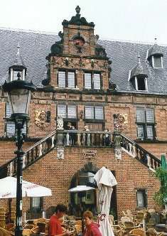 The Town Hall of Nijmegen which handily houses a bar.