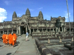 Angkor Wat from the front.
