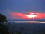 Sunset over Tonlé Sap Lake