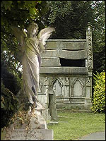 A tomb and an angel