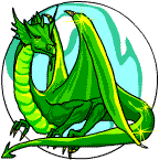 A green dragon